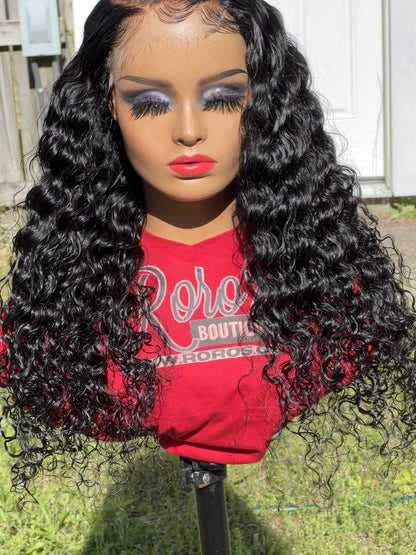 5x5 Closure HD Lace Deep Wave Wig