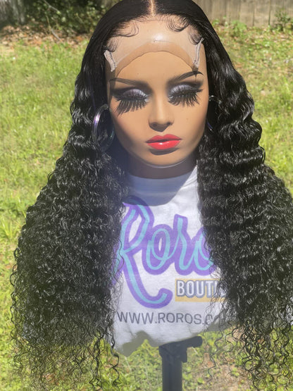 5x5 Closure Raw Vietnamese Romantic Curly Wig