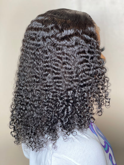 4x4 Closure Raw Kinky Curly Wig