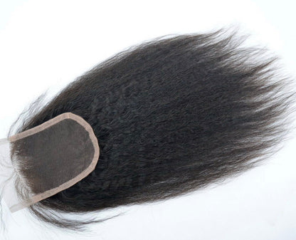 Kinky Straight Raw Hair Closures and Frontals