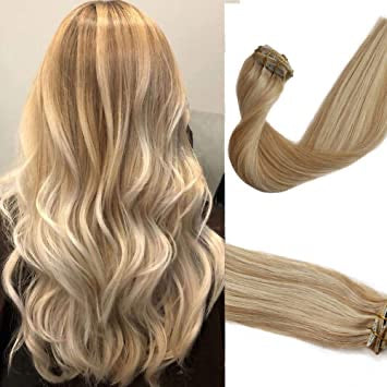 Blonde Straight Clip ins