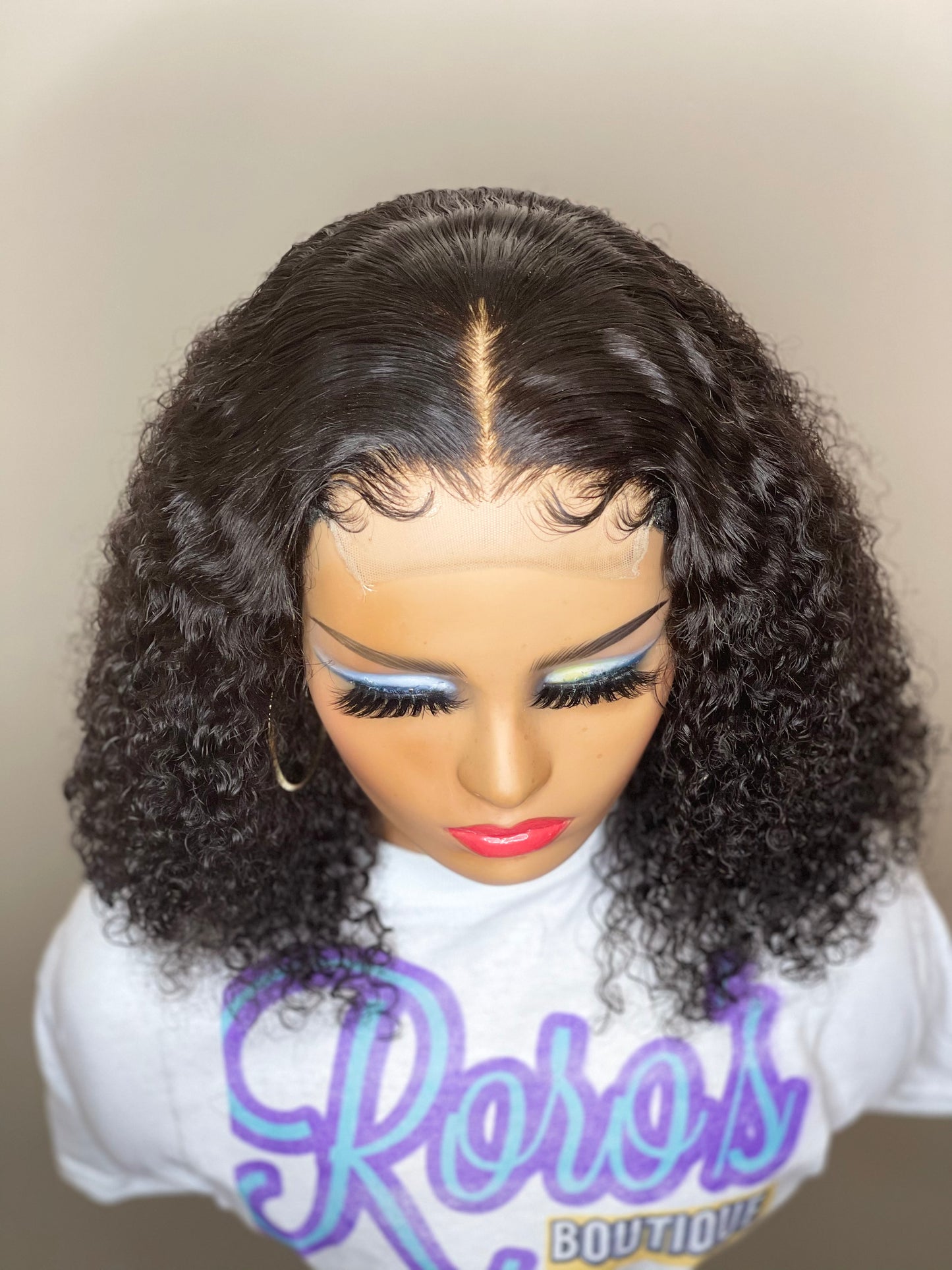 4x4 Closure Raw Kinky Curly Wig