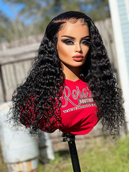 5x5 Closure HD Lace Deep Wave Wig