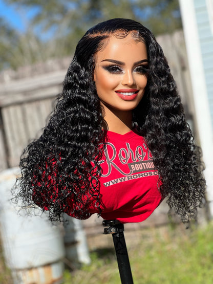 5x5 Closure HD Lace Deep Wave Wig