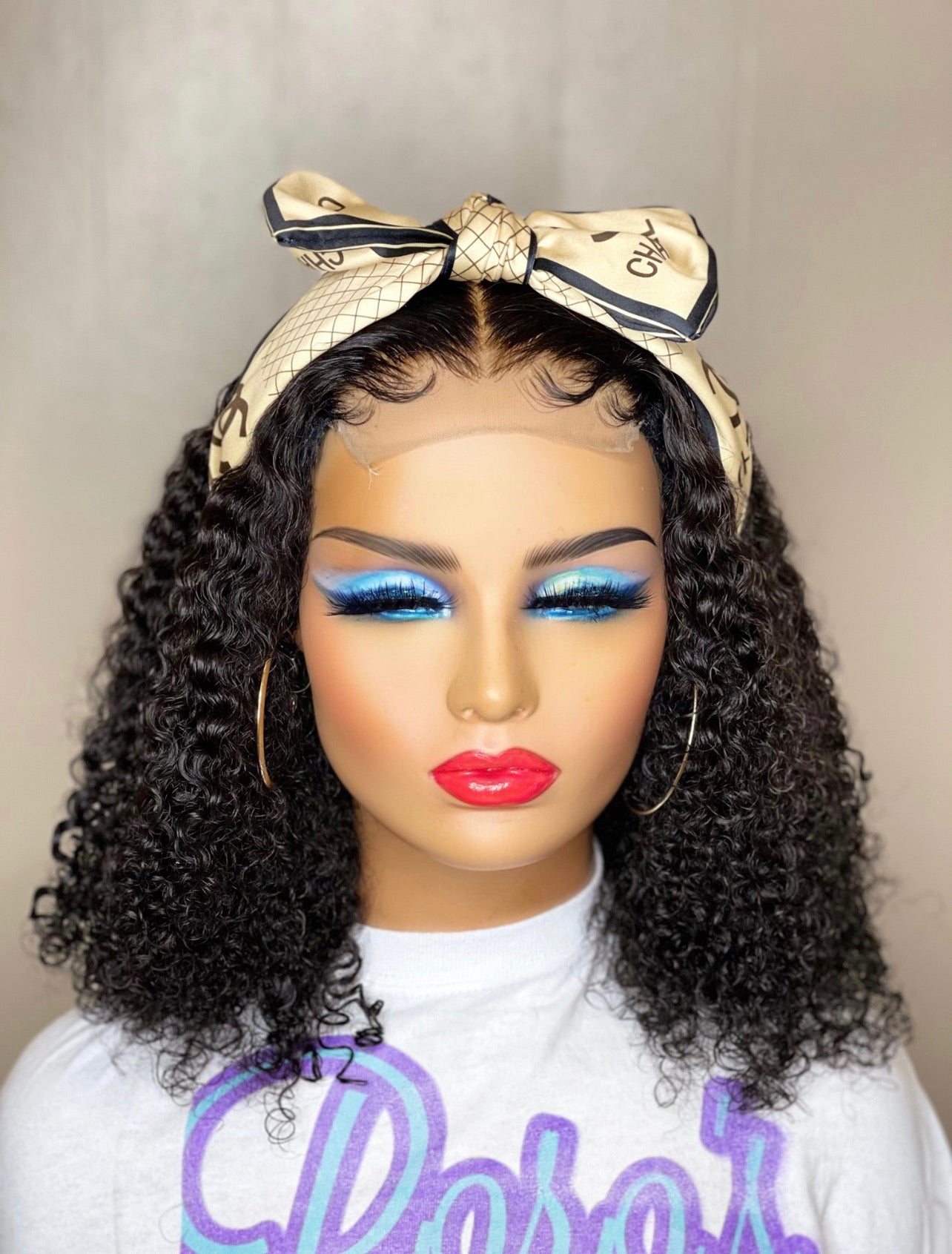 4x4 Closure Raw Kinky Curly Wig