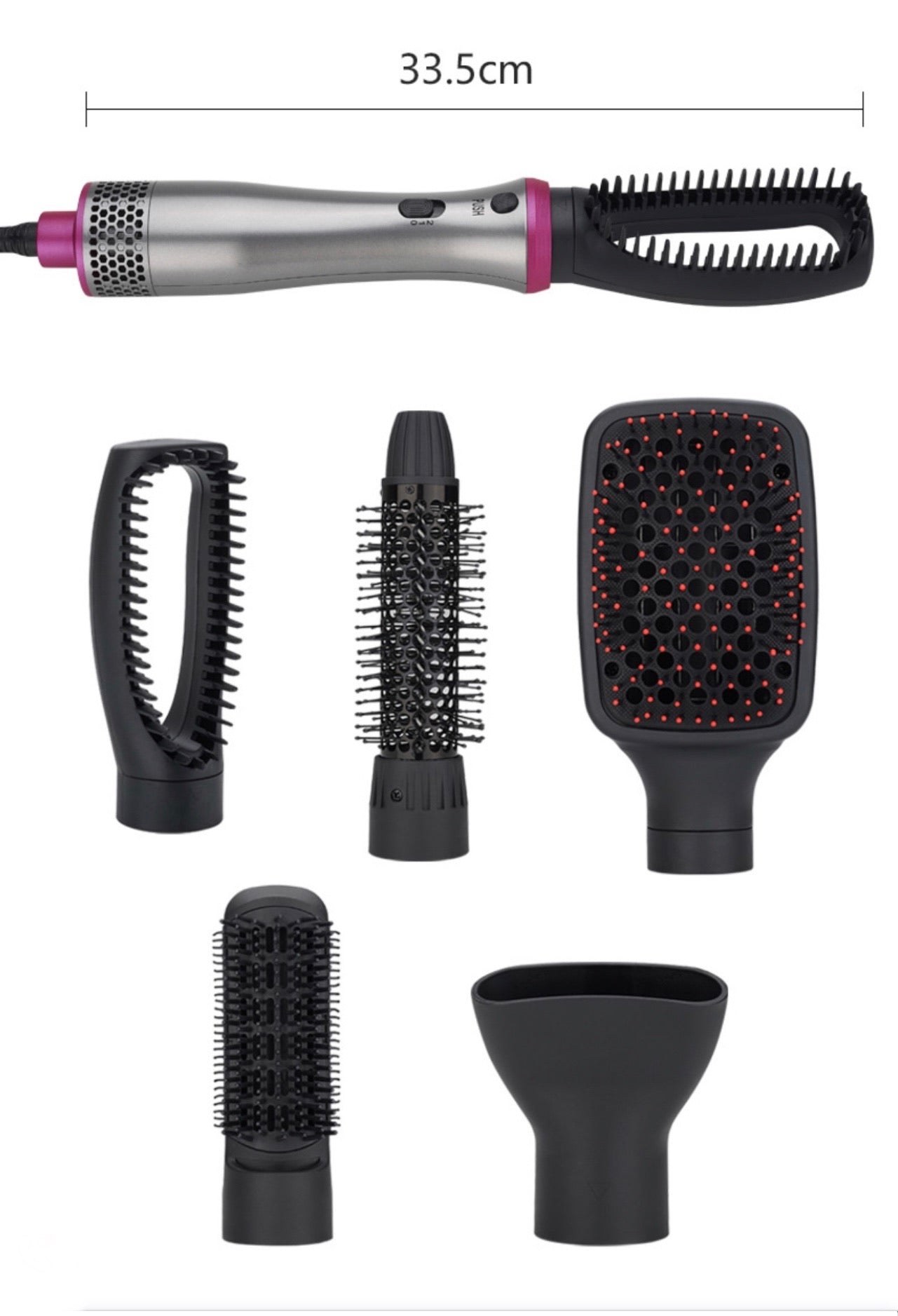 Hair brush detangler blow dryer