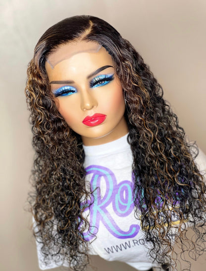 5x5 Closure Raw Vietnamese Exotic Curly Wig