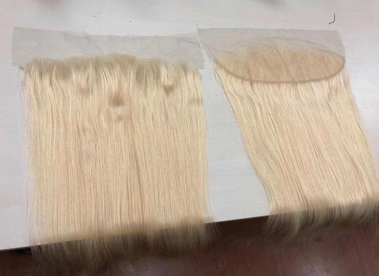 613 Blonde Straight Closures and Frontals