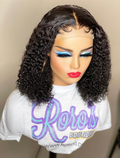 4x4 Closure Raw Kinky Curly Wig