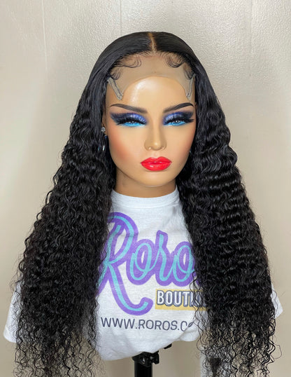 5x5 Closure Raw Vietnamese Romantic Curly Wig