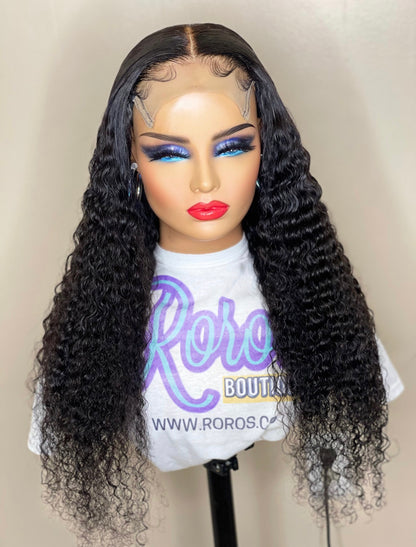 5x5 Closure Raw Vietnamese Romantic Curly Wig